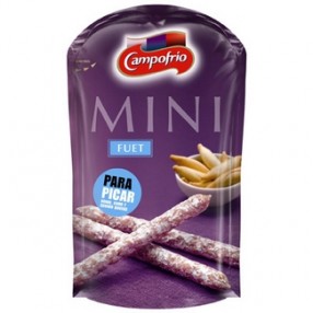 Mini fuet CAMPOFRIO peso aproximado 50 grs